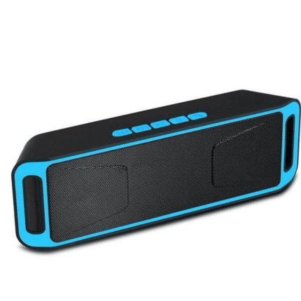 Haut parleur Bluetooth Mega Bass A2DP Bleu