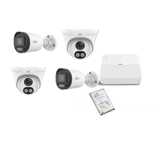 kit 4 Caméras de surveillance IP 4MP UNV