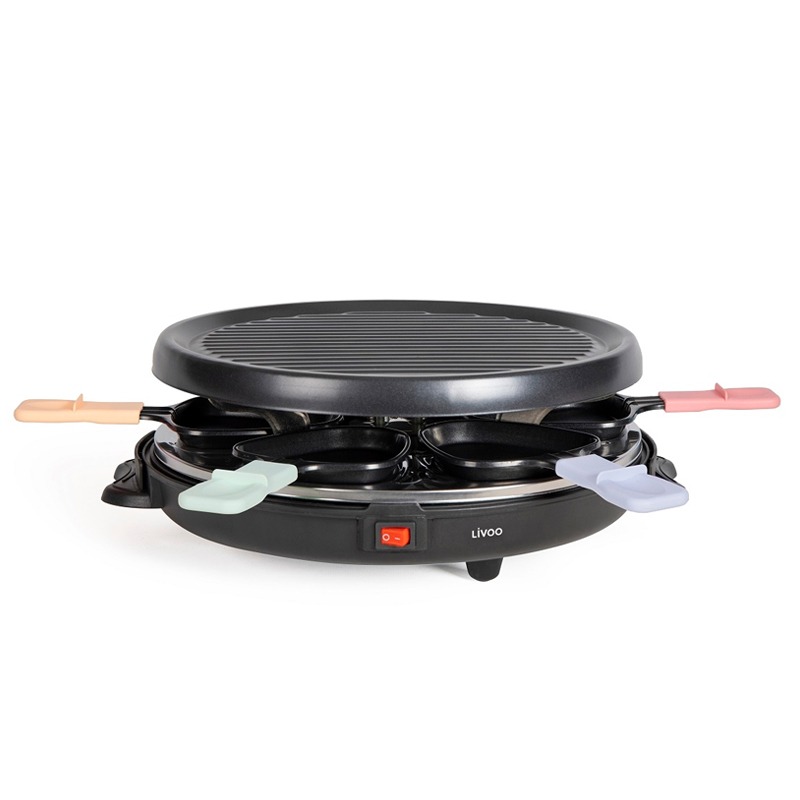 Appareil à Raclette LIVOO DOC207P 800Watts – Noir
