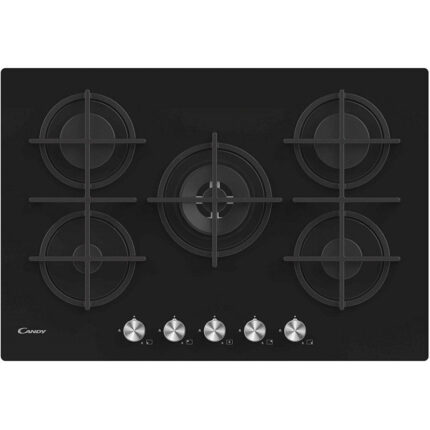Plaque de Cuisson Encastrable CANDY CVG74WPB 5 Feux 75 cm - Noir