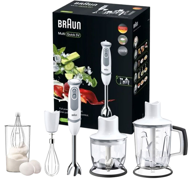 Mixeur Plongeant BRAUN MQ5245 MultiQuick 5 Vario – Blanc - Braun
