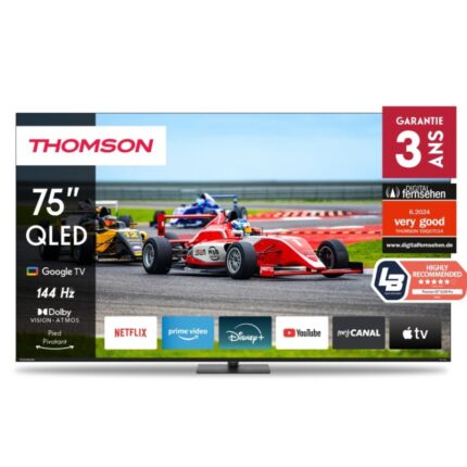 Tv Thomson 75" 75QG7C14 QLED PRO UHD 4K Google Tv - Noir