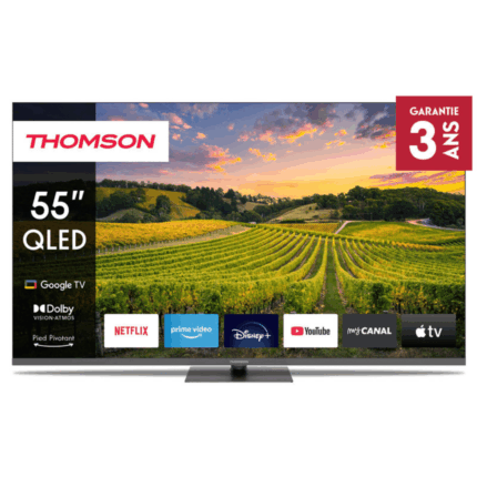 TV Thomson 55" 55QG5C14 QLED Plus Google Tv Noir