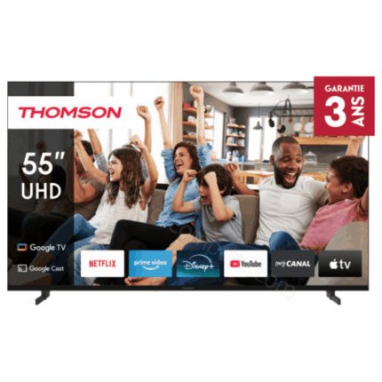 Tv Thomson 55" 55UG4S14 4K UHD Side Feet Google Tv - Noir