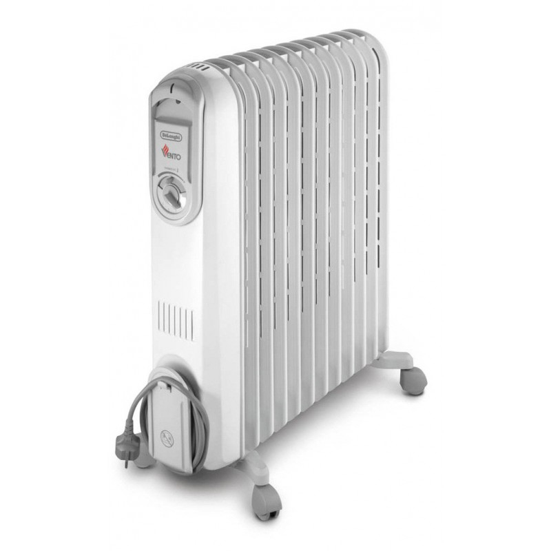 Radiateur Bain d’Huile DELONGHI V551225 12 Éléments 2500W – Blanc