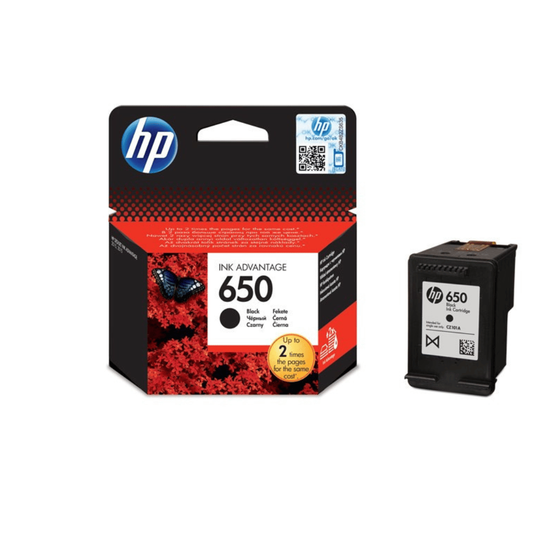 Cartouche d’encre HP 650 Original – Noir - HP
