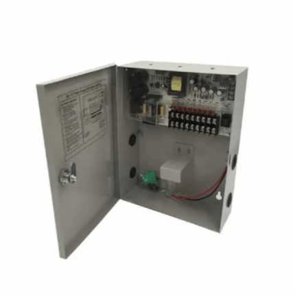 BLOC ALIMENTATION CAMERA 12V 30A AVEC EMPLACEMENT BATTERIE