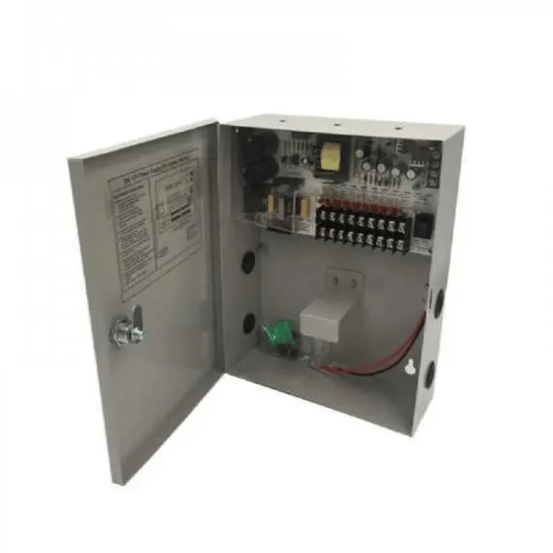 BLOC ALIMENTATION CAMERA 12V 30A AVEC EMPLACEMENT BATTERIE
