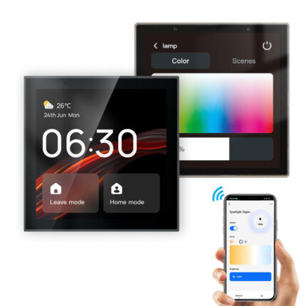 Panneau de commande tactile intelligent de 4 pouces avec Alexa intégrée