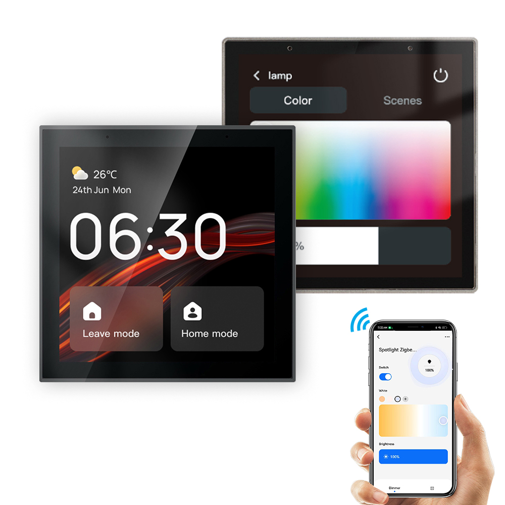 Panneau de commande tactile intelligent de 4 " avec Alexa intégrée