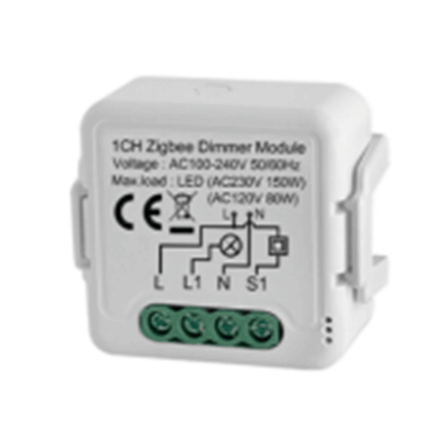 Module  Eclairage Interrupteur variateur ZigBee mini, fils N&L, 1 voie