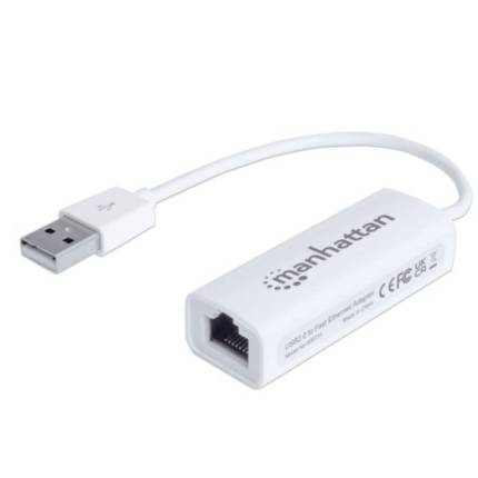 Adaptateur MANHATTAN USB 2.0 Vers RJ45