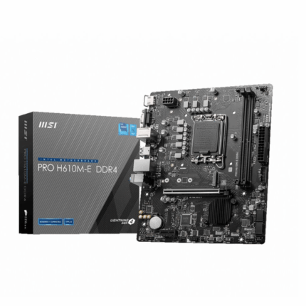MSI PRO H610M-E DDR4 carte mère Intel H610 LGA 1700 micro ATX