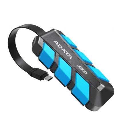 Disque Dur Externe ADATA SC740 2 To SSD USB 3.2 - Noir ET bleu