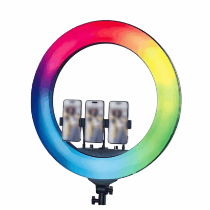 RING LIGHT R45 PLOKAMA avec Télécommande Bluetooth - Noir