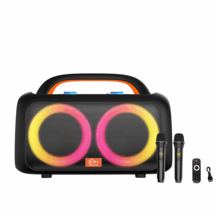 Haut Parleur Sans Fil ZQS L19 Avec Télécommande et Microphone - Noir